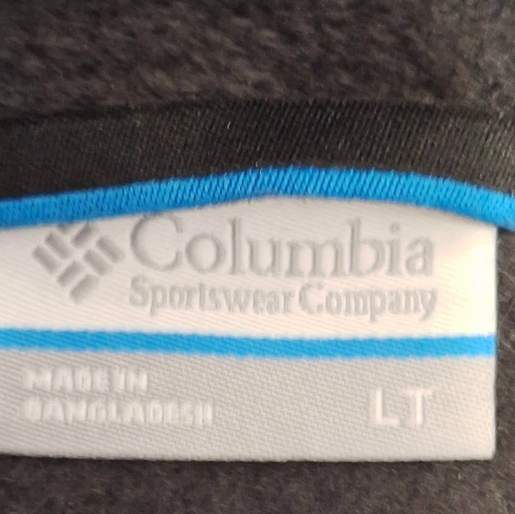 New COLUMBIA Fleece Vest Mens Size Large TALL Grey NWT - Picture 4 of 5